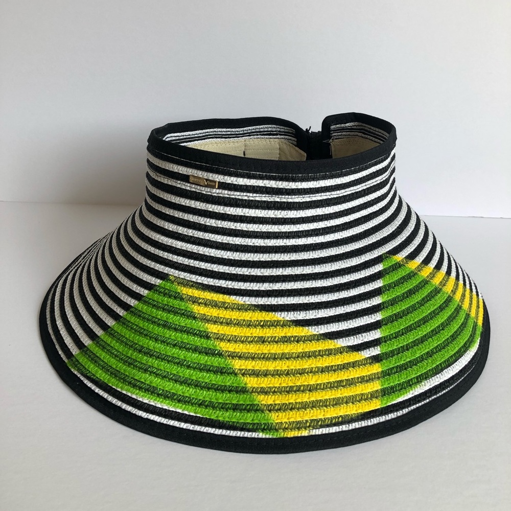 Women Straw Visor Hat Summer Sun Beach  Roll Up